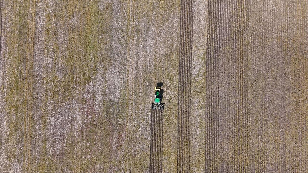 Strip-till z dronu